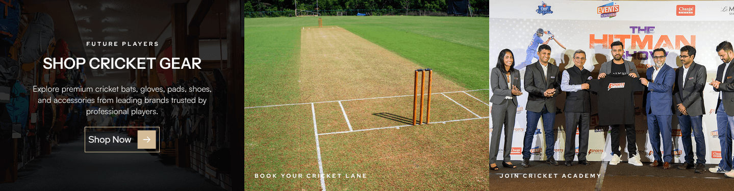Shop cricket gear, book your cricket lane, or join the cricket academy.