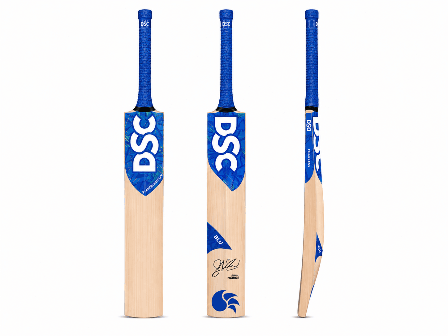 DSC Blu Sunil Narine Players Edition English Willow Cricket Bat